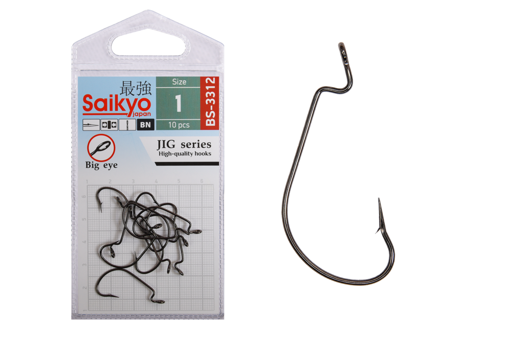 Крючки офсетные Saikyo BS-3312 Offset Hook