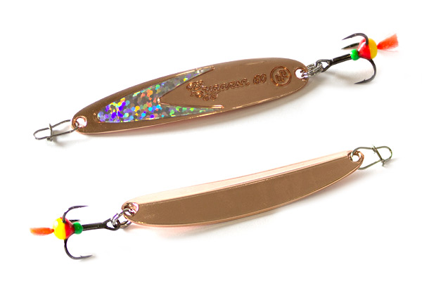 Блесна вертикальная ECOPRO Судачья + серебряный флекс