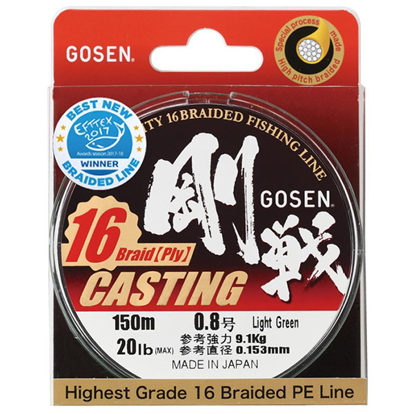 Шнур Gosen Casting 16 braid, 150m
